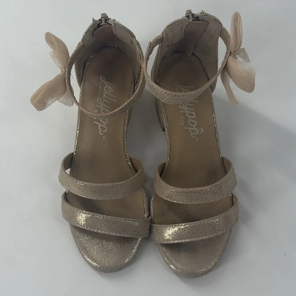 JELLYPOP BRILLIANT GIRLS’ Size FASHION HEEL Bonnie Bell  Golden Zip Back- Sz 12 - Picture 5 of 8